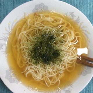 粒ウニで♪ウニ風味にゅうめん